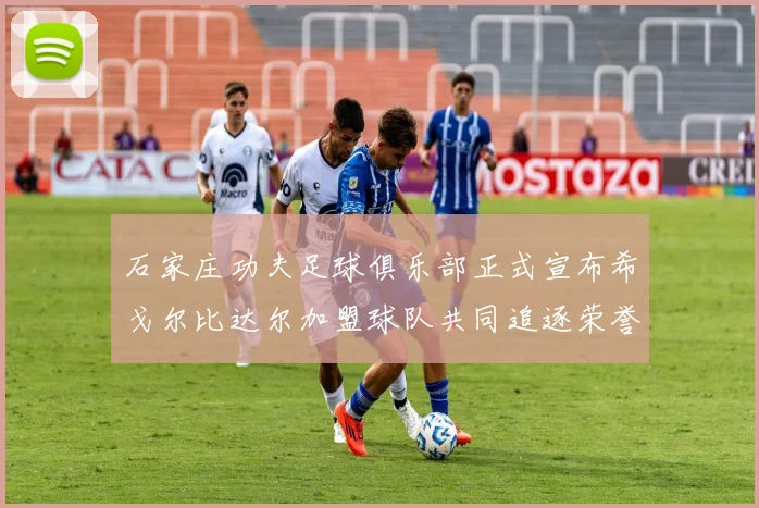 石家庄功夫足球俱乐部正式宣布希戈尔比达尔加盟球队共同追逐荣誉